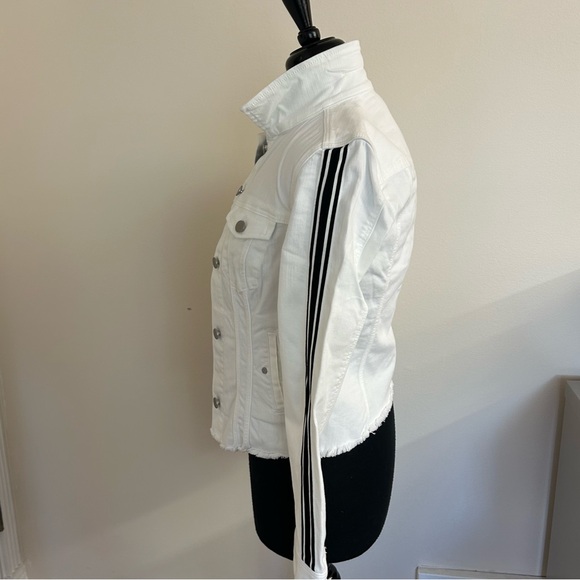 Liverpool Women's “Jackie Jacket” White with Black Stripe , Size XS - Picture 4 of 13